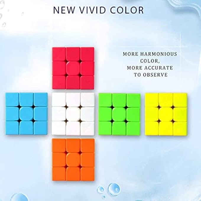SPEED MAGIC CUBE STICKERLESS 3X3 3X3X3 SMOOTH MAGIC CUBE 3D TWIST BRAIN TEASERS STOCKING FILLER TOY - Image 3